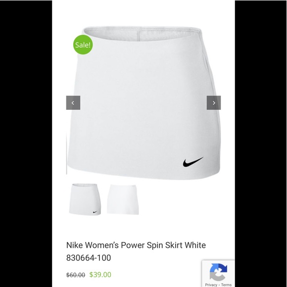 Nike Power Spin Skirt, Purple/White, Size L - Picture 6 of 6